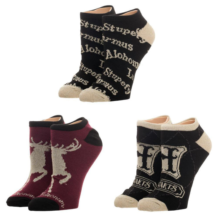 Harry Potter Ankle Socks 3 Pack Harry Potter Accessories Harry Potter Socks Harry Potter Fashion Harry Potter Gift